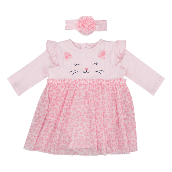 Set-Vestido-Rosado-y-Balaca-Bebes-Niñas-Little-Me-9M