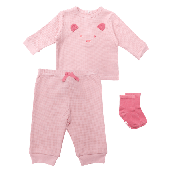 Set-Buzo-Pantalon-y-Medias-Rosado-Bebes-Niñas-Little-Me-6M