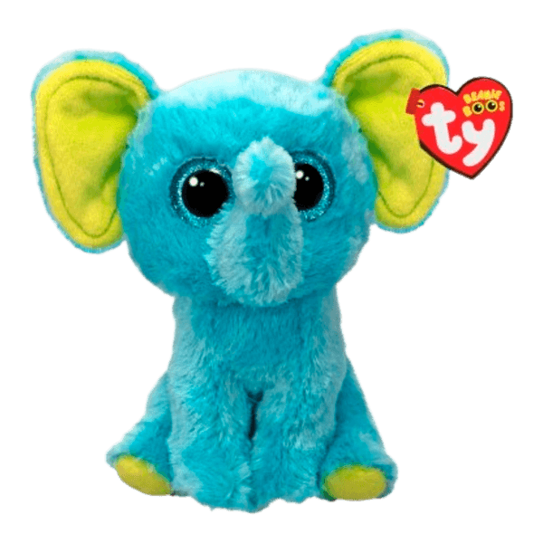 Peluche-Trunkles-Elefante-Azul-15cm-Ty Peluche-Trunkles-Elefante-Azul-15cm-Ty