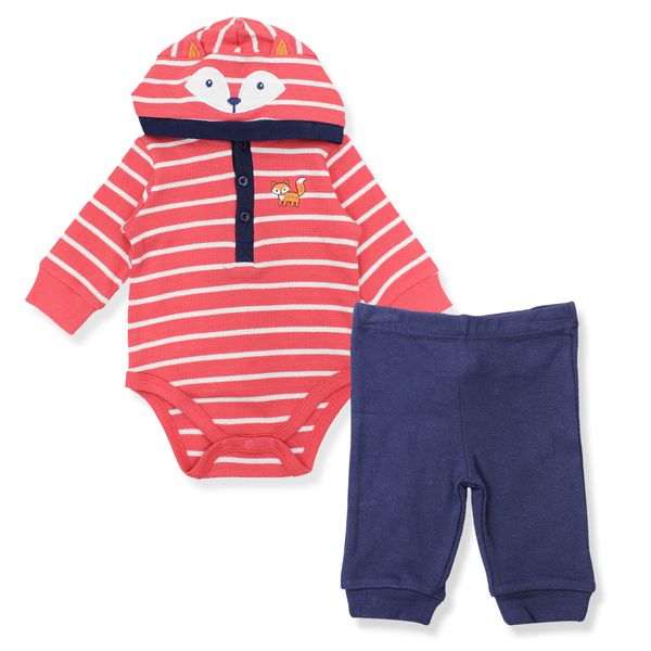 Set-Bodie-Rayas-y-Pantalon-Bebes-Niños-Little-Me-3M Set-Bodie-Rayas-y-Pantalon-Bebes-Niños-Little-Me-3M