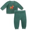 Set-Buzo-y-Pantalon-Verde-Bebes-Niños-Little-Me-6M
