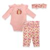 Set-Bodie-Rosado-Pantalon-Flores-y-Balaca-Bebes-Niñas-Little-Me-3M