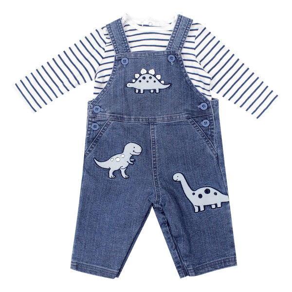 Set-Camiseta-y-Overol-Dino-Bebes-Niños-Little-Me-3M