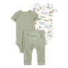 Set-2-Bodies-Manga-Corta-y-Pantalon-Verde-Bebes-Niños-Carter-s-24M