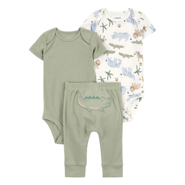 Set-2-Bodies-Manga-Corta-y-Pantalon-Verde-Bebes-Niños-Carter-s-24M Set-2-Bodies-Manga-Corta-y-Pantalon-Verde-Bebes-Niños-Carter-s-24M