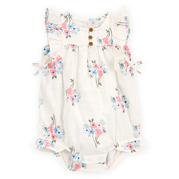 Mameluco-Manga-Sisa-Flores-Blanco-Bebes-Niñas-Carter-s-12M