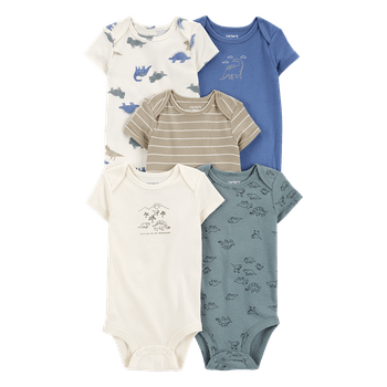 Set-5-Bodies-Manga-Corta-Dinos-Bebes-Niños-Carter-s-6M