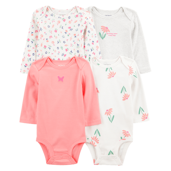 Set-4-Bodies-Manga-Larga-Flores-Bebes-Niñas-Carter-s-0M