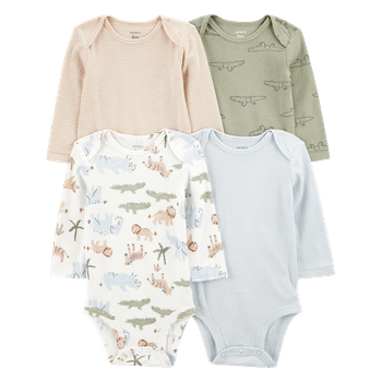 Set-4-Bodies-Manga-Larga-Surtidos-Bebes-Niños-Carter-s-12M