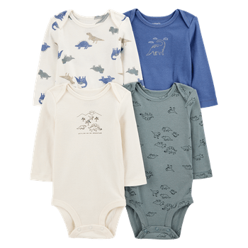 Set-4-Bodies-Manga-Larga-Dinos-Bebes-Niños-Carter-s-12M
