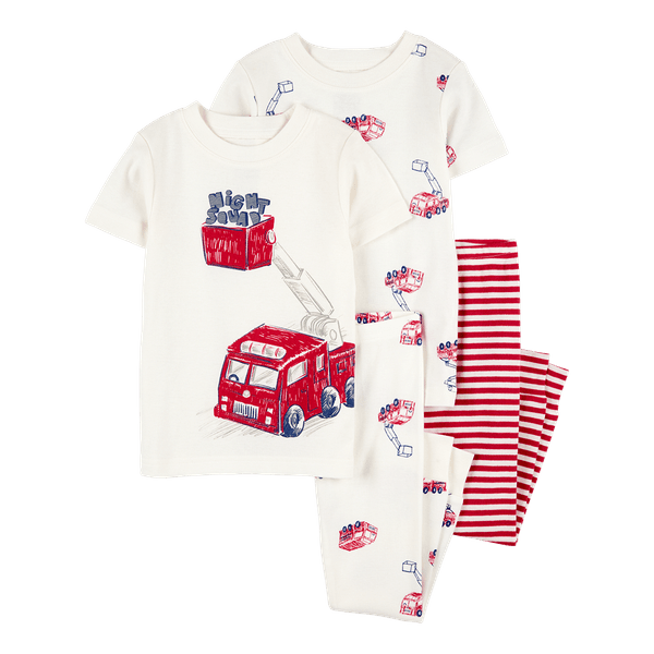 Set-Pijamas-4-Piezas-Carros-Niños-Carter-s-3T Set-Pijamas-4-Piezas-Carros-Niños-Carter-s-3T