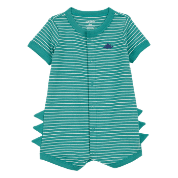 Mameluco-Manga-Corta-Rayas-Verde-Bebes-Niños-Carter-s-12M