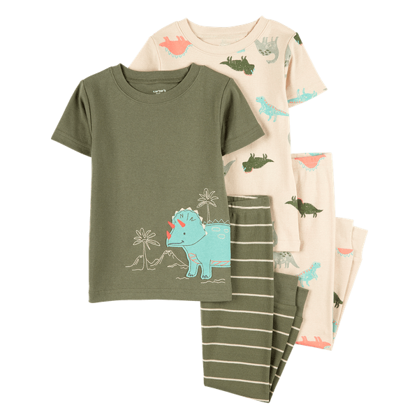 Set-Pijamas-4-Piezas-Dinos-Niños-Carter-s-4T Set-Pijamas-4-Piezas-Dinos-Niños-Carter-s-4T
