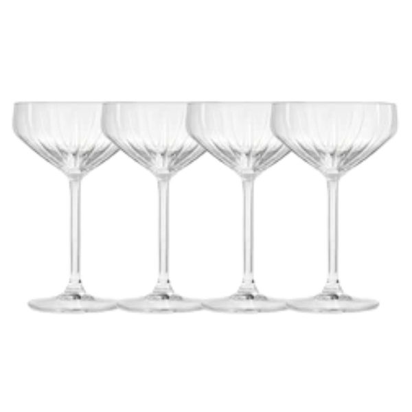 Set-4-Copas-Champagne-Coupe-Plisse-285ml-Royal-Leerdam