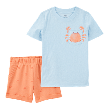 Set-Camiseta-Manga-Corta-y-Short-Cangrejos-Niños-Carter-s-4T