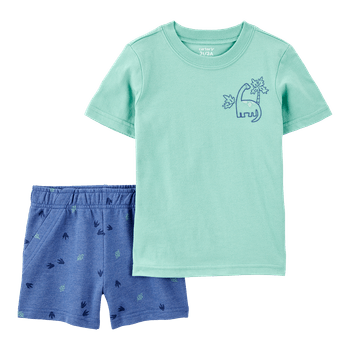 Set-Camiseta-Manga-Corta-y-Short-Dinos-Niños-Carter-s-3T