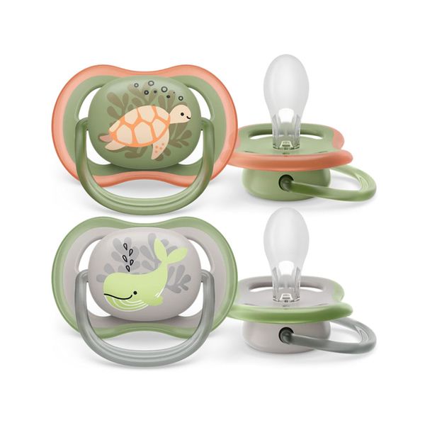 Set-2-Chupos-Entretencion-Ultra-Air-Tortuga-y-Ballena-6-18m-Avent