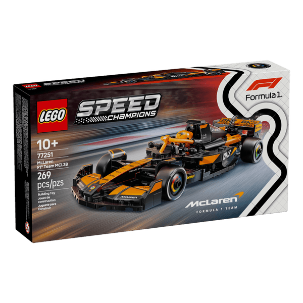 Set-Coche-de-Carreras-McLaren-F1-Team-MCL38-Piezas-269-LEGO Set-Coche-de-Carreras-McLaren-F1-Team-MCL38-Piezas-269-LEGO
