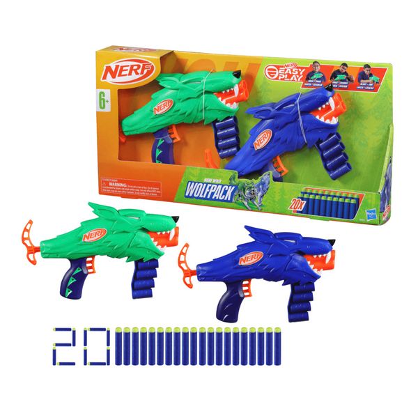 Lanzador-Wild-Wolfpack-20-Dardos-Nerf