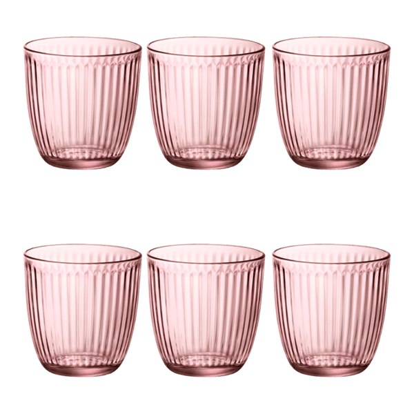 Set-6-Vasos-Line-Water-Lilac-Rose-290ml-Bormioli-Rocco