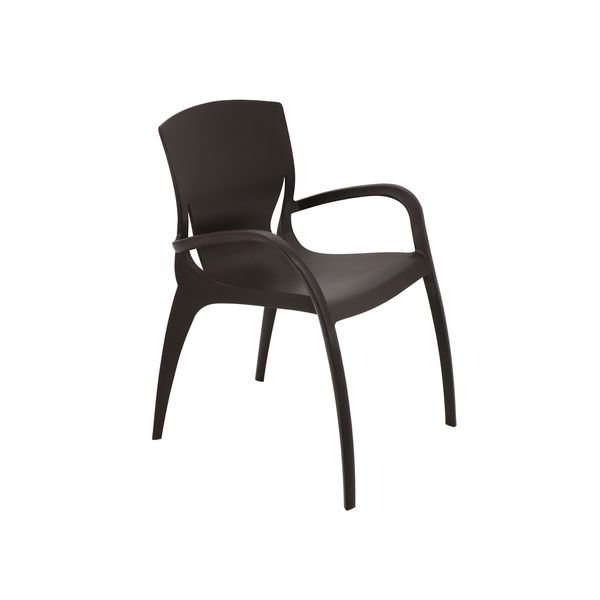 Silla-Clarice-Monobloc-con-Brazos-Cafe-Tramontina Silla-Clarice-Monobloc-con-Brazos-Cafe-Tramontina