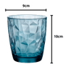 Set-3-Vasos-Diamond-Aqua-Ocean-Blue-390ml-Bormioli-Rocco