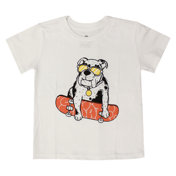 Camiseta-Manga-Corta-Dogsk-Blanco-Niños-Honey-Bees-2T