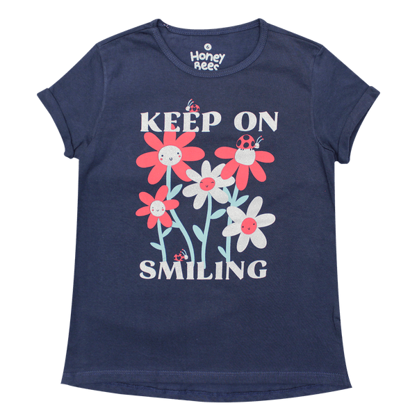 Camiseta-Manga-Corta-Smiling-Niñas-Honey-Bees-2T Camiseta-Manga-Corta-Smiling-Niñas-Honey-Bees-2T