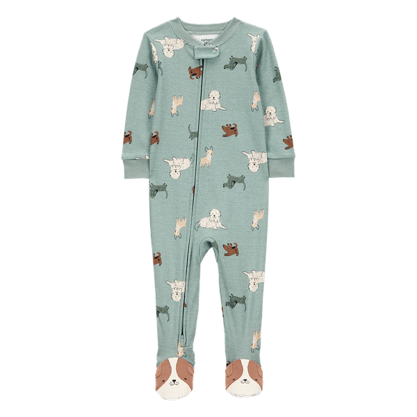 Pijama-Enteriza-Perritos-Verde-Bebes-Niños-Carter-s-12M Pijama-Enteriza-Perritos-Verde-Bebes-Niños-Carter-s-12M