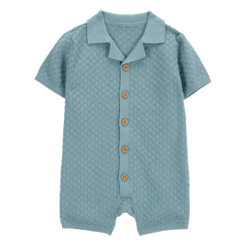 Mameluco-Manga-Corta-Botones-Azul-Bebes-Niños-Carter-s-12M