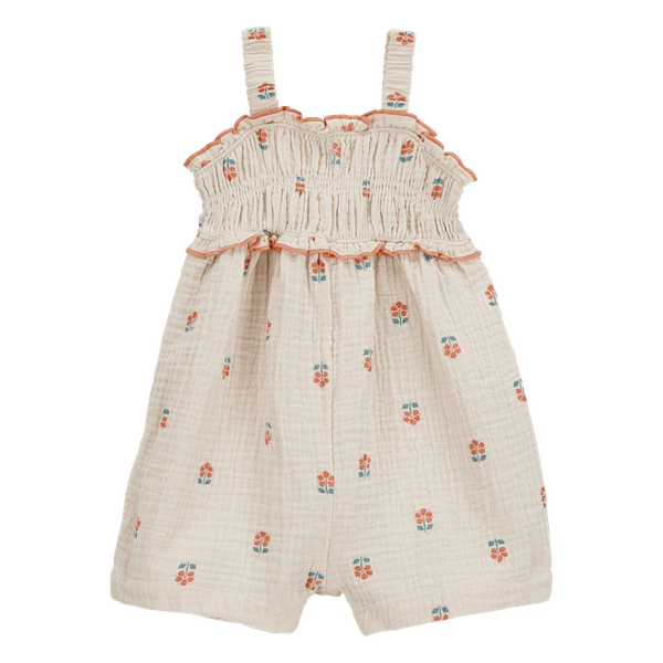 Mameluco-Manga-Sisa-Flores-Beige-Bebes-Niñas-Carter-s-24M