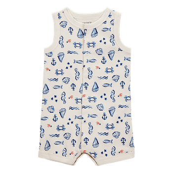 Mameluco-Manga-Sisa-Estampado-Beige-Bebes-Niños-Carter-s-24M