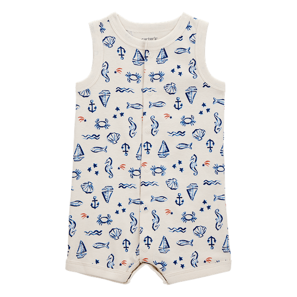 Mameluco-Manga-Sisa-Estampado-Beige-Bebes-Niños-Carter-s-24M