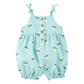 Mameluco-Manga-Sisa-Flores-Turquesa-Bebes-Niñas-Carter-s-18M