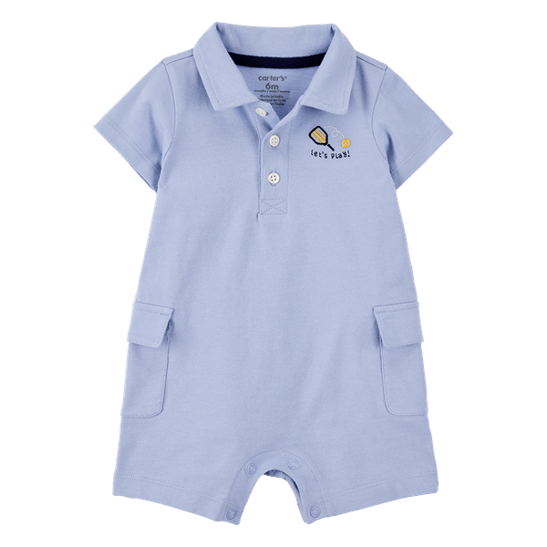 Mameluco-Manga-Corta-Azul-Bebes-Niños-Carter-s-12M Mameluco-Manga-Corta-Azul-Bebes-Niños-Carter-s-12M