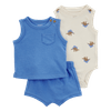 Set-Camiseta-Azul-Body-Dinos-y-Short-Bebes-Niños-Carter-s-12M Set-Camiseta-Azul-Body-Dinos-y-Short-Bebes-Niños-Carter-s-12M