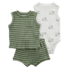 Set-Camiseta-Verde-Body-Gris-y-Short-Verde-Bebes-Niños-Carter-s-12M