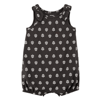 Mameluco-Manga-Sisa-Hojas-Negro-Bebes-Niñas-Carter-s-9M