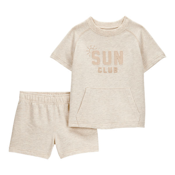 Set-Camiseta-y-Short-Beige-Bebes-Niños-Carter-s-24M Set-Camiseta-y-Short-Beige-Bebes-Niños-Carter-s-24M
