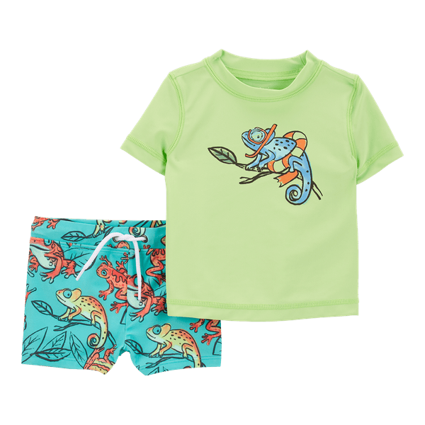 Set-Traje-de-Baño-2-Piezas-Camaleones-Bebes-Niños-Carter-s-12M
