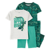 Set-2-Pijamas-Estampadas-Verde-Niños-Carter-s-2T