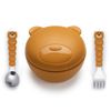 Bowl-Silicona-con-Cubiertos-350ml-Oso-Melii