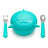 Bowl-Silicona-con-Cubiertos-350ml-Tiburon-Melii
