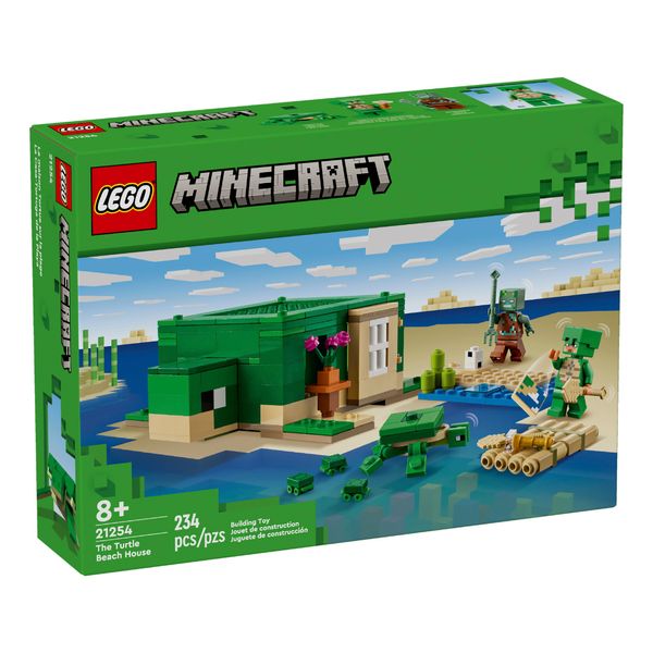 Set-Minecraft-La-Casa-Tortuga-de-la-Playa-234-Piezas-LEGO
