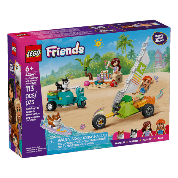 Set-Friends-Mascotas-Surferas-y-Aventura-Sobre-Ruedas-113-Piezas-LEGO