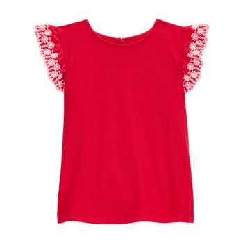 Camiseta-Manga-Corta-Roja-Niñas-Oshkosh-4T