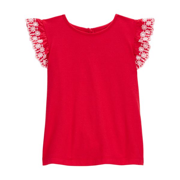 Camiseta-Manga-Corta-Roja-Niñas-Oshkosh-5T