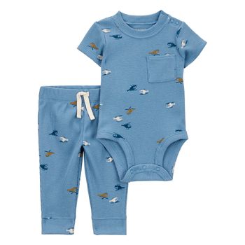 Set-Body-Manga-Corta-y-Pantalon-Azul-Niños-Carter-s-12M
