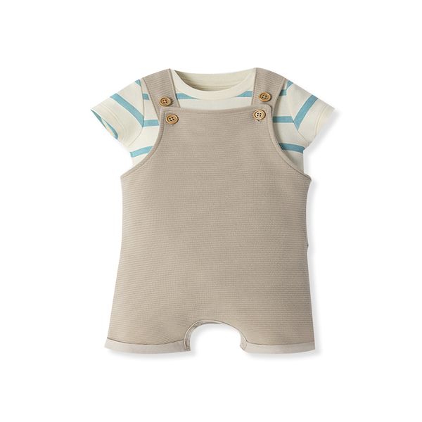 Set-Body-Manga-Corta-y-Overol-Corto-Niños-Baby-Fresh-0-3M Set-Body-Manga-Corta-y-Overol-Corto-Niños-Baby-Fresh-0-3M
