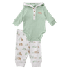 Set-Bodie-Verde-y-Pantalon-Estampado-Bebes-Niños-Little-Me-3M